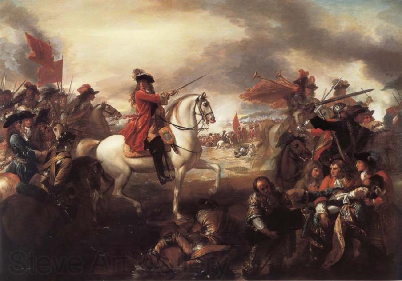 Benjamin West The Battle of the Boyne Norge oil painting art